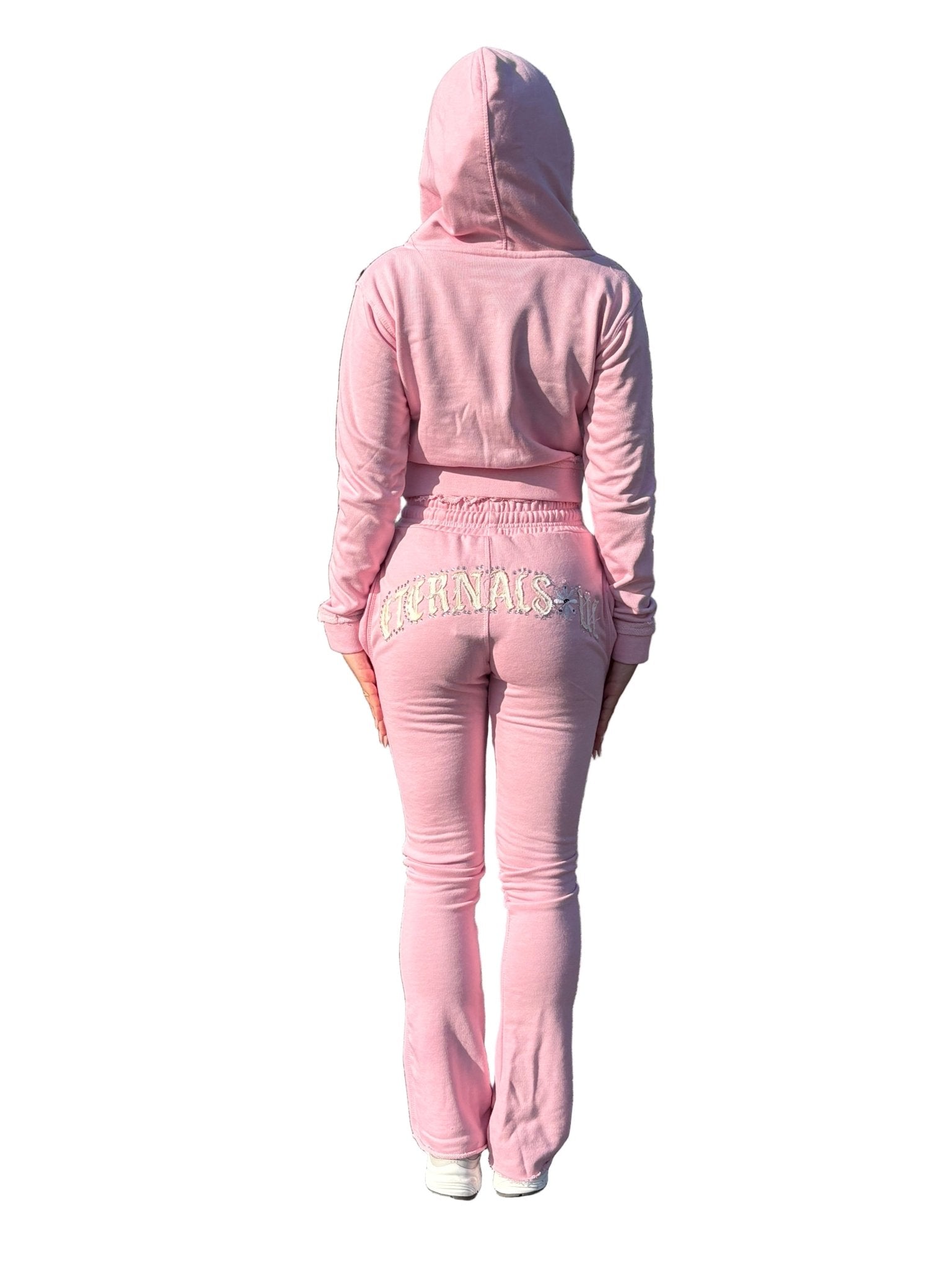 Cherry Blossom Rhinestone Sweatsuit - EternalSoul