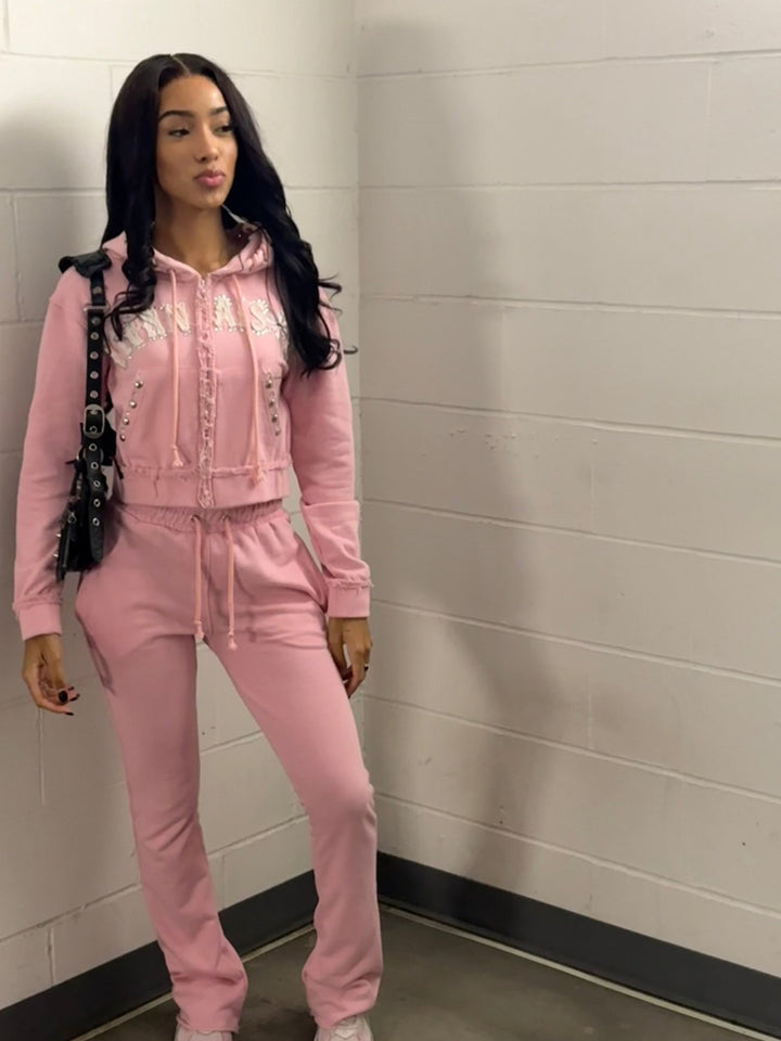 Cherry Blossom Scarlet Zip Hoodie - EternalSoul